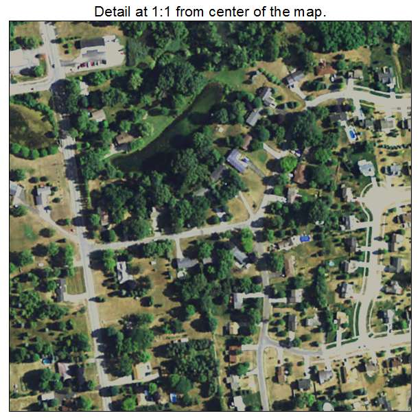 Pinckney, Michigan aerial imagery detail