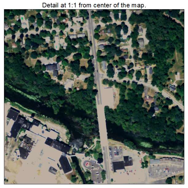 Plainwell, Michigan aerial imagery detail