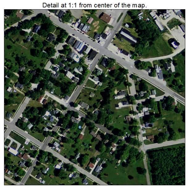 Port Hope, Michigan aerial imagery detail