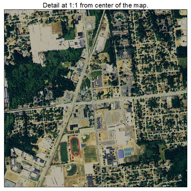 Portage, Michigan aerial imagery detail