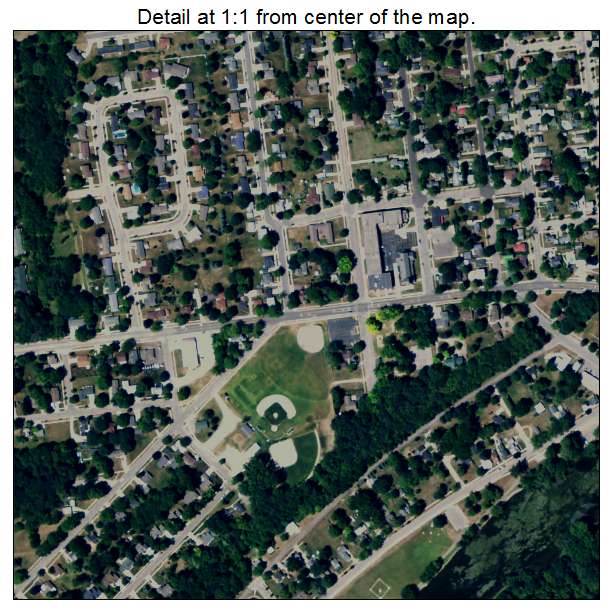 Portland, Michigan aerial imagery detail