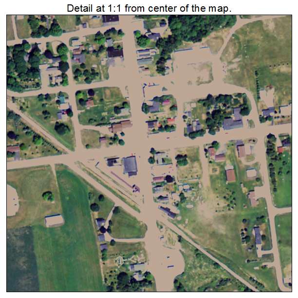 Posen, Michigan aerial imagery detail