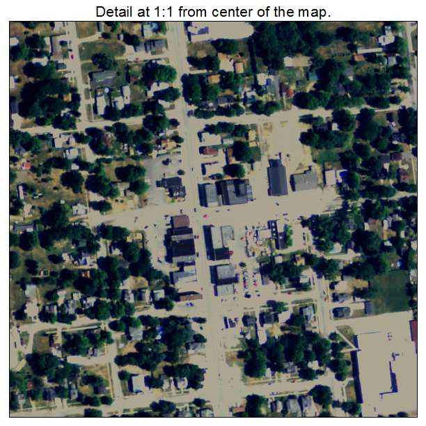 Reading, Michigan aerial imagery detail