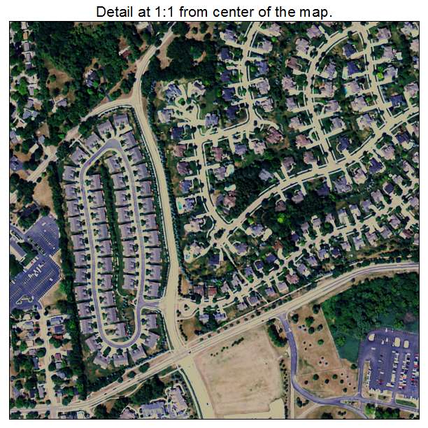 Rochester, Michigan aerial imagery detail