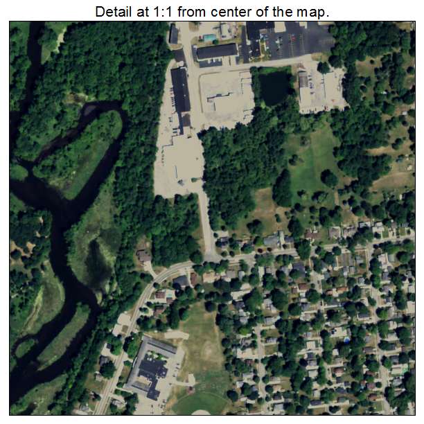 Rockford, Michigan aerial imagery detail