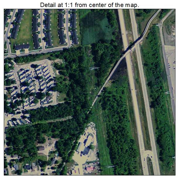 Romeo, Michigan aerial imagery detail