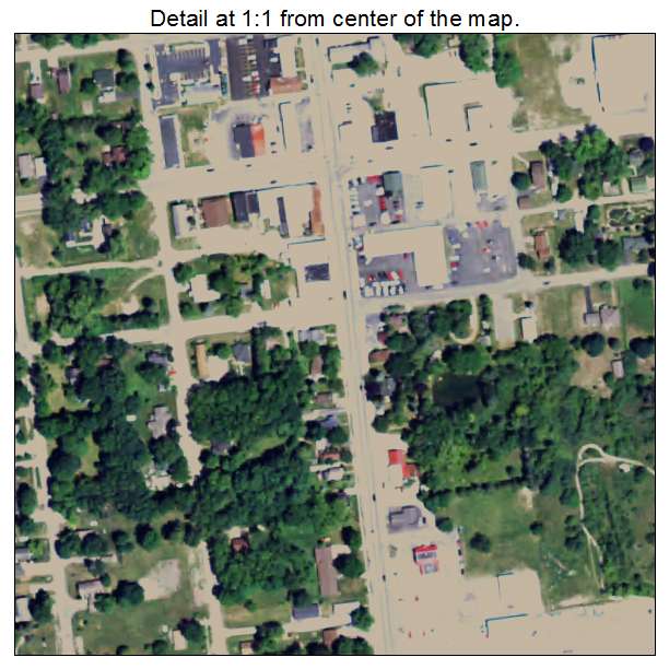 Rose City, Michigan aerial imagery detail