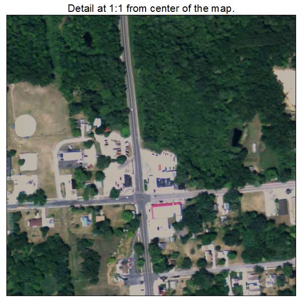 Rothbury, Michigan aerial imagery detail