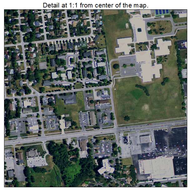 Saginaw Township South, Michigan aerial imagery detail