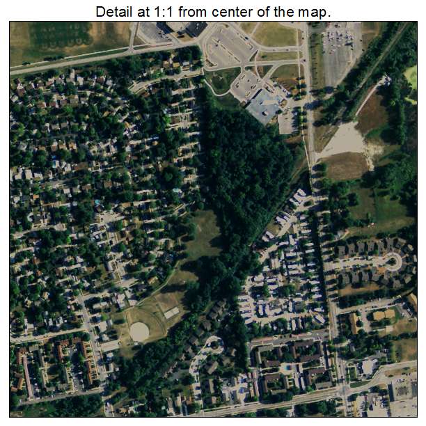 Saline, Michigan aerial imagery detail