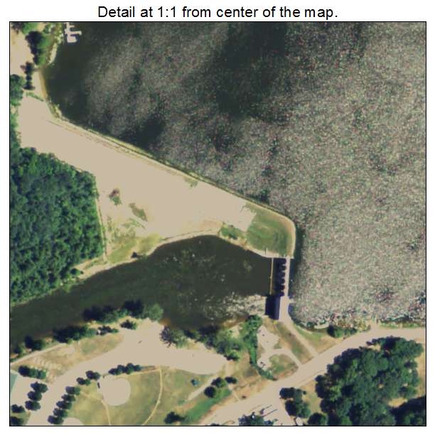 Sanford, Michigan aerial imagery detail