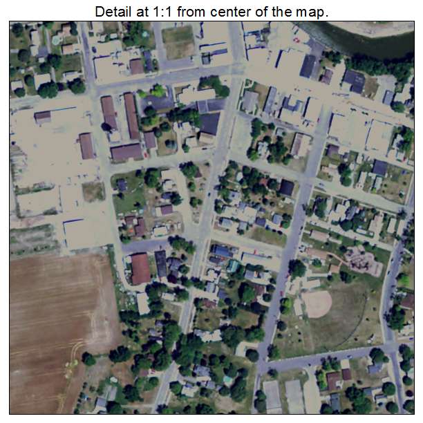 Sebewaing, Michigan aerial imagery detail