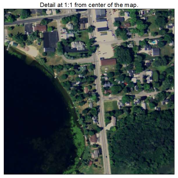 Sheridan, Michigan aerial imagery detail