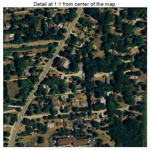 Shoreham, Michigan aerial imagery detail