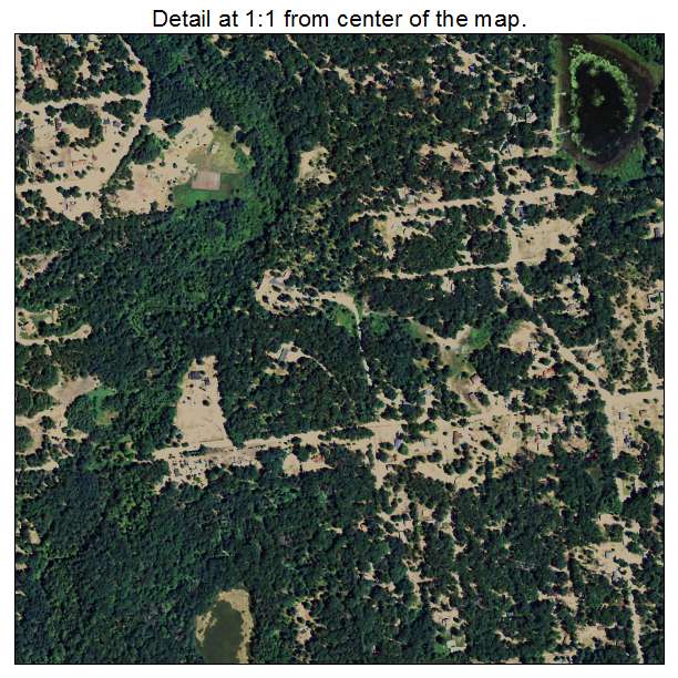 Skidway Lake, Michigan aerial imagery detail