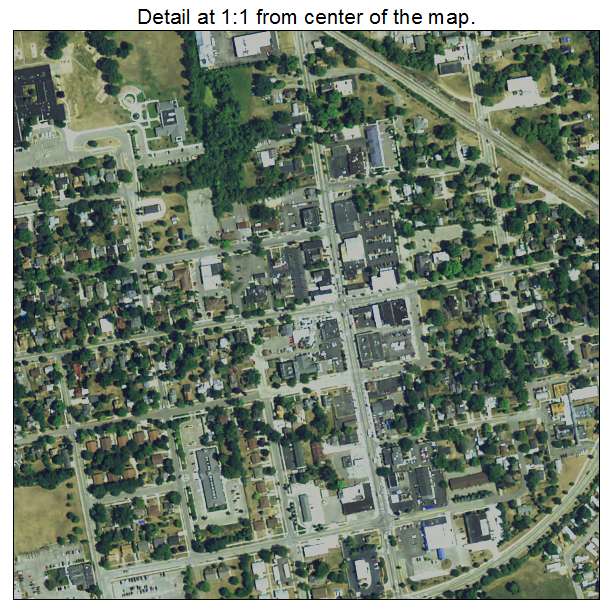 South Lyon, Michigan aerial imagery detail