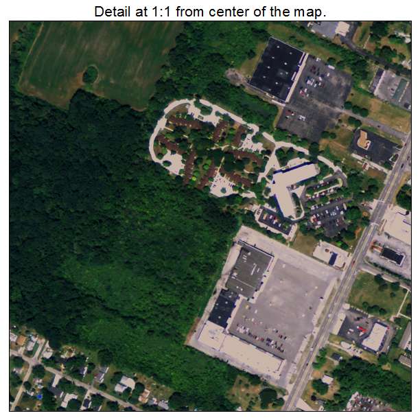 South Monroe, Michigan aerial imagery detail