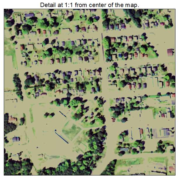 South Range, Michigan aerial imagery detail