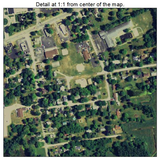 Spring Arbor, Michigan aerial imagery detail