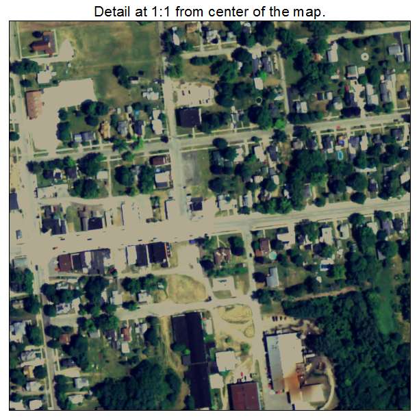 Springport, Michigan aerial imagery detail