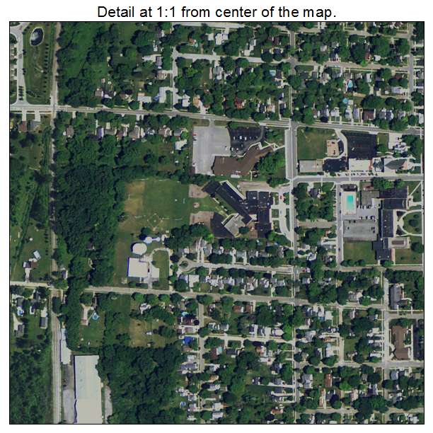 St Clair, Michigan aerial imagery detail