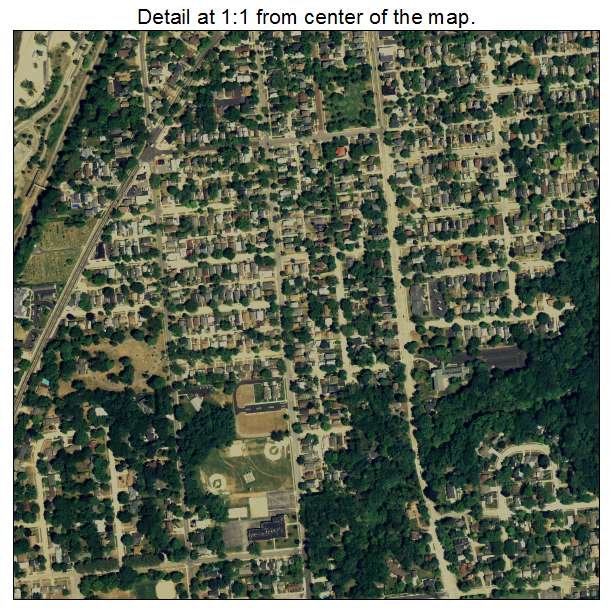 St Joseph, Michigan aerial imagery detail
