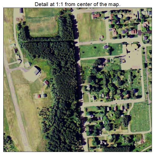 Stambaugh, Michigan aerial imagery detail
