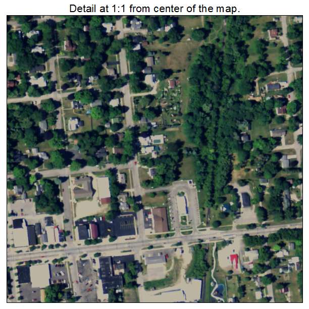 Stanton, Michigan aerial imagery detail