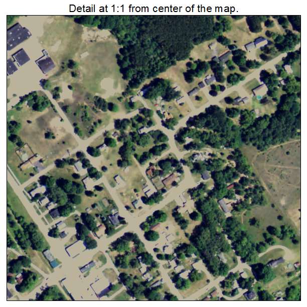 Stanwood, Michigan aerial imagery detail