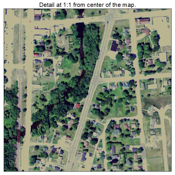 Stephenson, Michigan aerial imagery detail