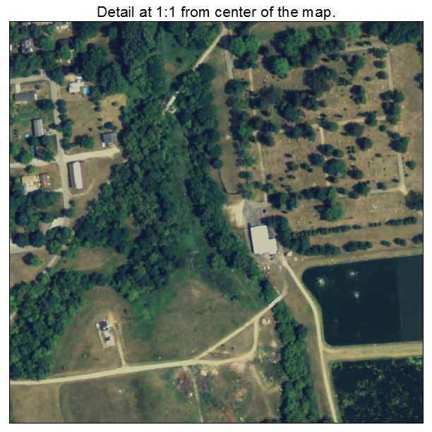 Stockbridge, Michigan aerial imagery detail