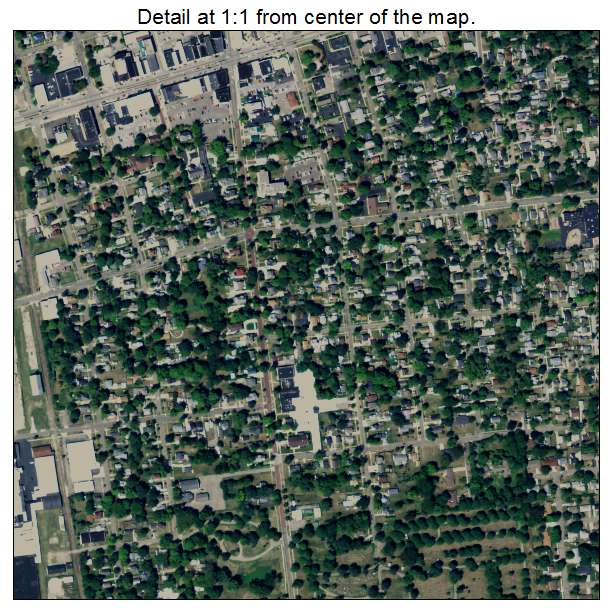 Sturgis, Michigan aerial imagery detail