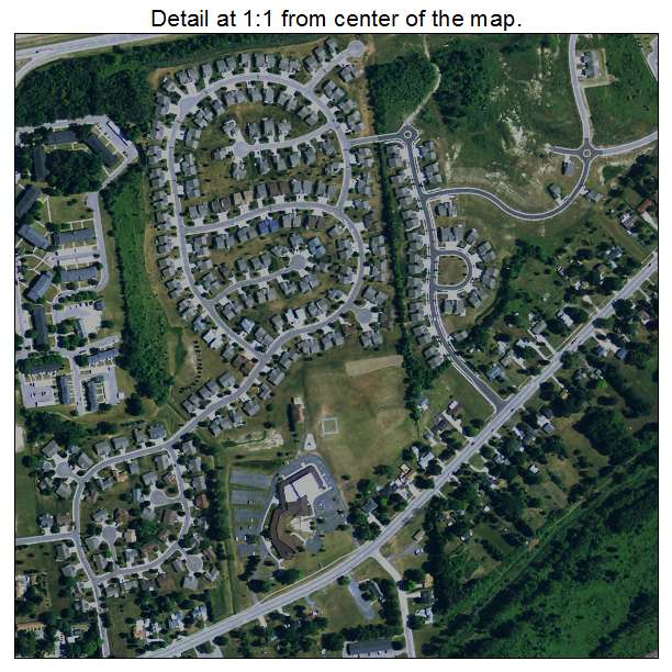 Swartz Creek, Michigan aerial imagery detail