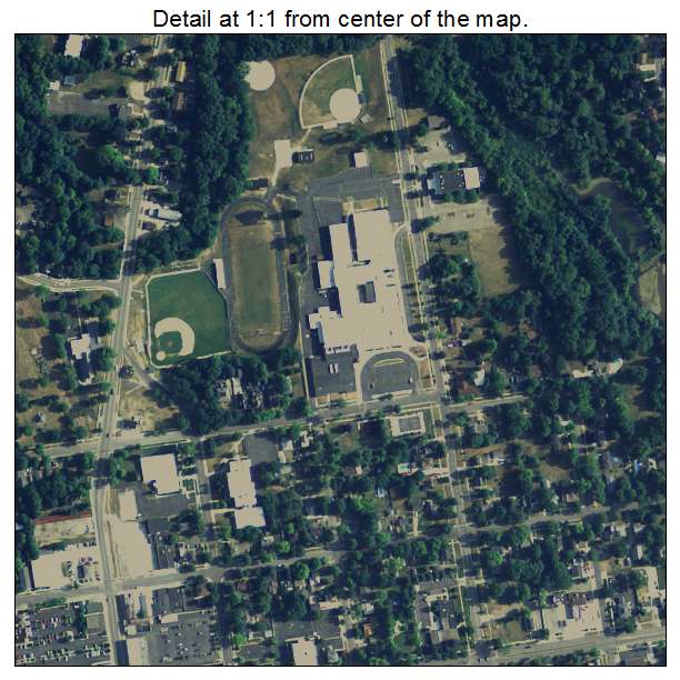 Tecumseh, Michigan aerial imagery detail