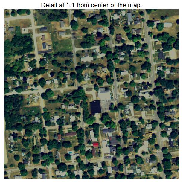 Tekonsha, Michigan aerial imagery detail