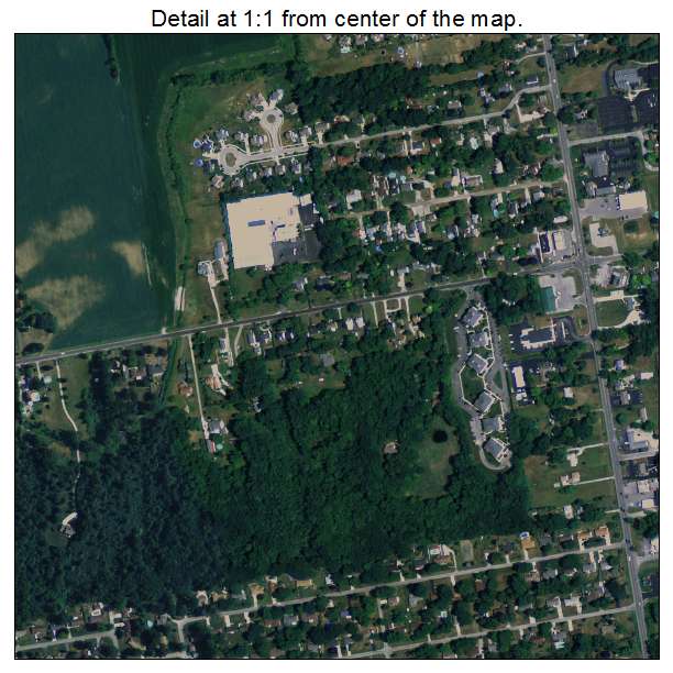 Temperance, Michigan aerial imagery detail