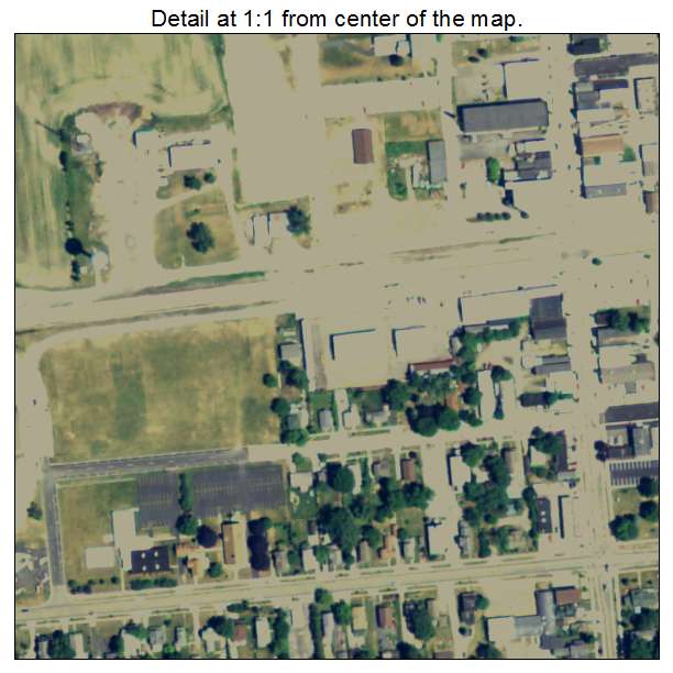 Three Oaks, Michigan aerial imagery detail