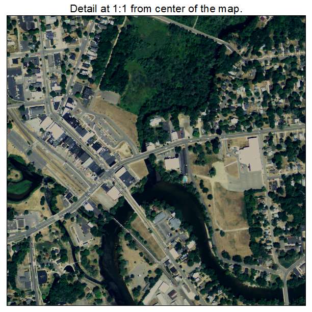 Three Rivers, Michigan aerial imagery detail