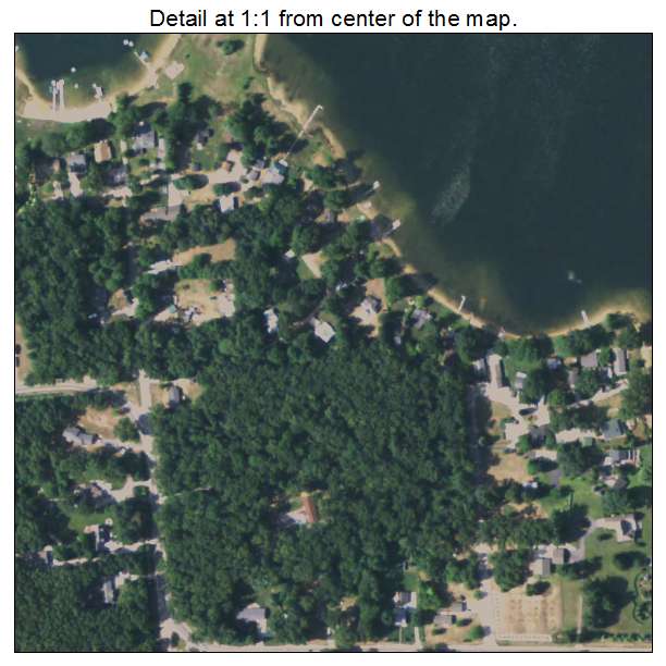 Twin Lake, Michigan aerial imagery detail