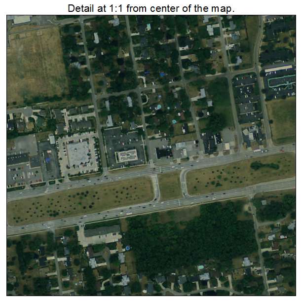 Utica, Michigan aerial imagery detail