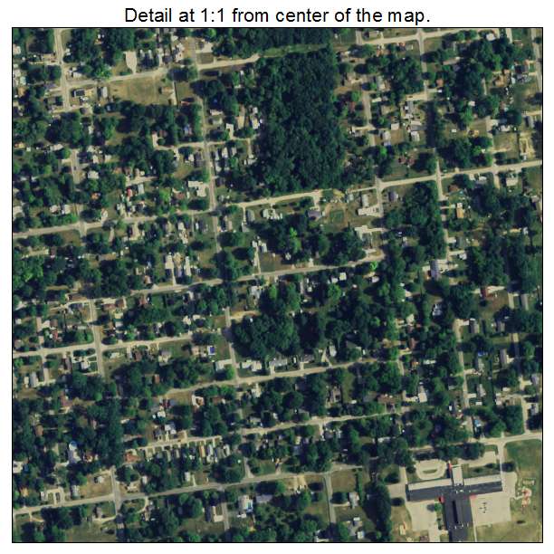 Vandercook Lake, Michigan aerial imagery detail