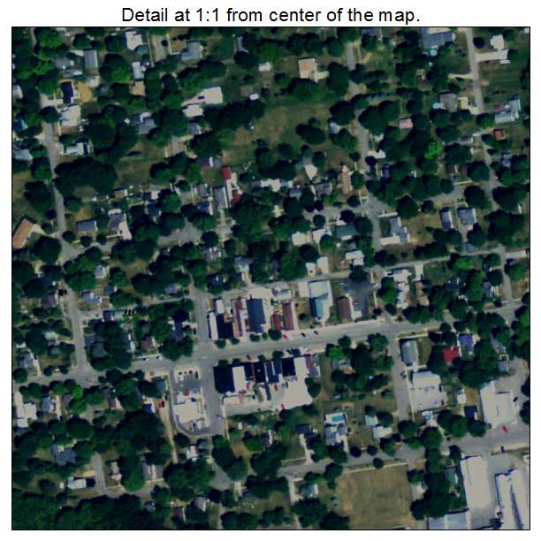 Vernon, Michigan aerial imagery detail
