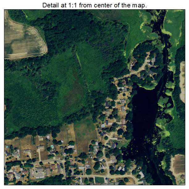 Vicksburg, Michigan aerial imagery detail