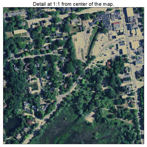 Village of Clarkston, Michigan aerial imagery detail