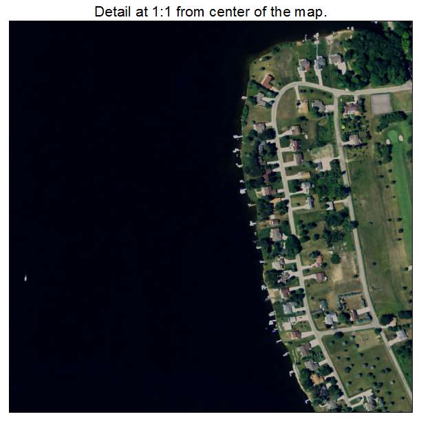 Village of Lake Isabella, Michigan aerial imagery detail