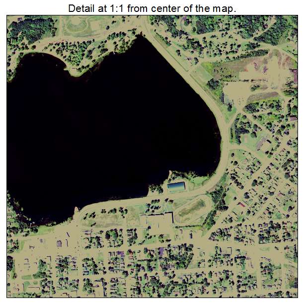 Wakefield, Michigan aerial imagery detail