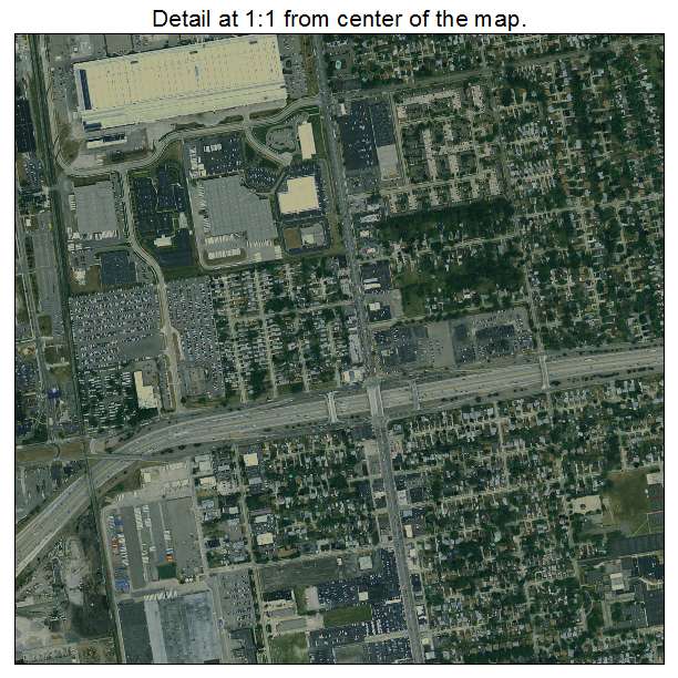 Warren, Michigan aerial imagery detail