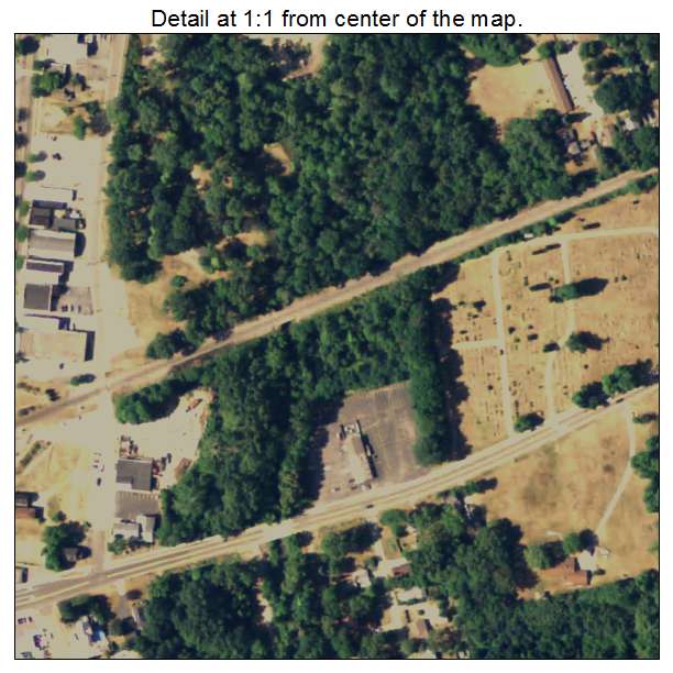Watervliet, Michigan aerial imagery detail