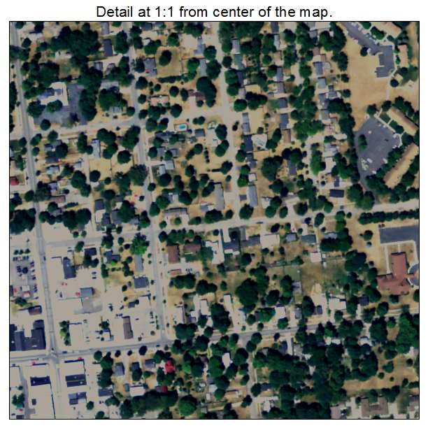 Wayland, Michigan aerial imagery detail