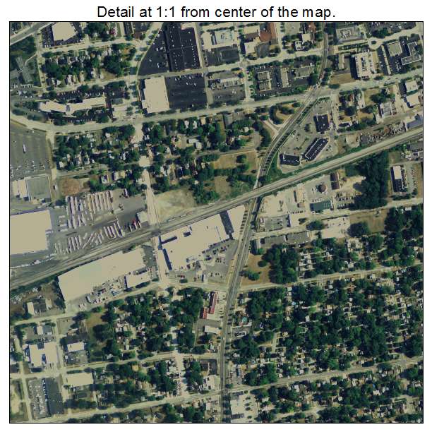 Wayne, Michigan aerial imagery detail